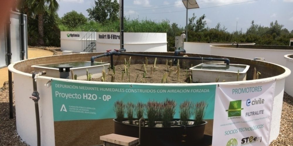 Forced aeration Constructed Wetland with Filtralite-P substrate for phosphorus removal prototype